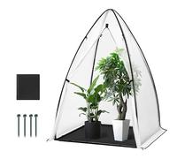 WOLTU Mini Serre de Jardin, Anti-Froid, Blanc, pour Tomates, 120x180cm | Translucide; Hivernale; Stable; Balcon/Jardin; Toile Noire; Protection