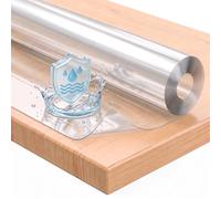 WOLTU Nappe Transparente 1 mm en PVC, Rectangulaire 80x140cm | Film de Protection de Table Imperméable et Lavable, Brillant