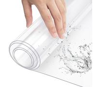WOLTU Nappe 2mm Imperméable Transparente, Rectangulaire Nappe de Table en PVC, 80x120cm