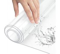 WOLTU Nappe Transparente Imperméable, Film de Protection pour Table en PVC, Épaisseur 1mm, 90x180cm, W0UTT0056