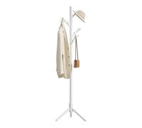 WOLTU Porte Manteau en Forme d'Arbre, Portemanteau sur Pieds, 13 Crochets, 3 Hauteus Réglables, en Bois, pour Entrée, Dressing, Chambre, Bureau, 48x42x175cm, Blanc