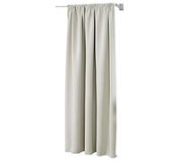 WOLTU Rideau Occultant avec Galon Fronceur, 135x225cm, Beige