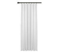 WOLTU Rideau Occultant avec Galon Fronceur, 135x245cm, Gris Blanc