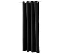 WOLTU Rideau Occultant, avec Œillets, Rideau Thermique Isolant, 1 Pièce, 135x245cm,Noir