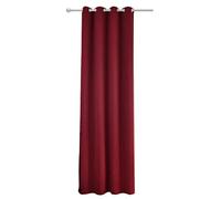 WOLTU® Rideau Occultant, en Polyester, Rideau Opaque, Suspension à Œillets, 1 Pièce, 135x225cm, Bordeaux