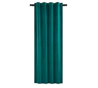 WOLTU Rideau Occultant, Rideau Thermique Isolant avec Galon Fronceur, en Velours, 1 Pièce, 140x270 cm Vert foncé