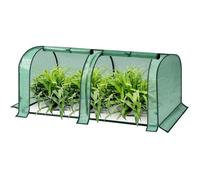 WOLTU Serre de Jardin,Mini Serre 130x60x50cm,Demi-translucide,imperméable,résistante à la Pluie et à la Neige,Vert