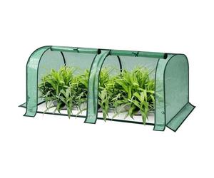 WOLTU Serre de Jardin,Mini Serre 130x60x50cm,Demi-translucide,imperméable,résistante à la Pluie et à la Neige,Vert