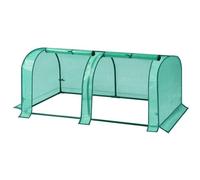 WOLTU Serre de Jardin PE, Demi-Translucide, Vert, 130x60x50cm | Imperméable; Pluie/Vent/Neige; Pour Plantes; Extérieur; Protection