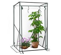 WOLTU Serre de Jardin Tipi, Porte à Rouleau, 100x50x150/136cm, Transparent | PE Imperméable; Anti-Déchirure; Tomates; Terrasse; Jardin Arrière