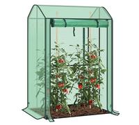 WOLTU Serre de Jardin Tipi, Porte Zippée, Vert, pour Tomates | Œillets; Cadre en Acier; Lianes; Plantes Grimpantes; Jardin