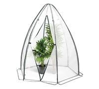 WOLTU Serre d'Hivernage PE, Demi-Translucide, Blanc, 160x160x180cm | Serre de Jardin; Imperméable; Pluie/Neige; Pour Plantes; Extérieur; Jardin