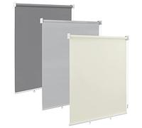 WOLTU Store Enroulable Extérieur avec Chaîne, Beige, 100x240 cm | Résistant aux Intempéries avec Protection UV et Isolation Thermique, pour Balcon, Terrasse ou Fenêtre