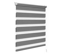 WOLTU Store Enrouleur Jour Nuit sans Perçage, 55x150 cm, Gris Foncé | Double Tissu Tamisant, Contrôler la Lumière et Préserver L’intimité, pour Fenêtre et Porte, Largeur du Tissu 52 cm