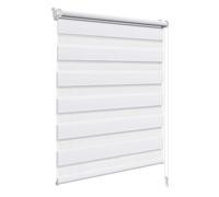 WOLTU Store Enrouleur Jour Nuit sans Perçage, 60x150 cm, Blanc | Double Tissu Tamisant, Contrôler la Lumière et Préserver L’intimité, pour Fenêtre et Porte, Largeur du Tissu 57 cm