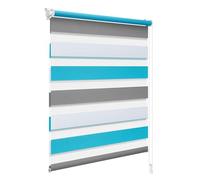 WOLTU Store Enrouleur Jour Nuit sans Perçage, 85x150 cm | Double Tissu Tamisant, Contrôler la Lumière et Préserver L’intimité, pour Fenêtre et Porte, Largeur du Tissu 82 cm