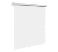 WOLTU Store Occultant Enrouleur avec Installation par Perçage Uniquement, Rideau Opaque avec Revêtement d'argent pour Fenêtre ou Porte, 160x160 cm [Largeur du Tissu: 156 cm], Blanc