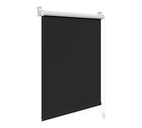 WOLTU Store Occultant Enrouleur sans Perçage, 120x210 cm, Noir | Rideau Thermique Opaque avec Revêtement d'argent, Protection Soleil, pour Fenêtre ou Porte, Largeur du Tissu 116 cm