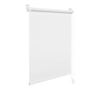 WOLTU Store Occultant Enrouleur sans Perçage, Rideau Opaque avec Revêtement d'argent, Protection Soleil, pour Fenêtre ou Porte, 120x150 cm [Largeur du Tissu: 116 cm], Blanc