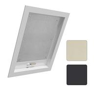 WOLTU Store Occultant sans Percage pour Fenetre de Toit, Store Lucarne Opaque, Rideau Occultant Thermique avec Ventouses, Protection Solaire, en Tissu Isolant Pliable, 48x93cm, Gris