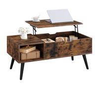 WOLTU Table Basse Relevable,avec Espace de Rangement Intérieur