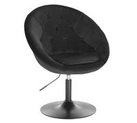 WOLTU Tabouret Bar Réglable en Hauteur, Tabouret de Bar en Similicuir, Noir