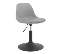WOLTU Tabouret Bar, Similicuir, Gris | Tabouret de Maquillage Pivotant, Réglable en Hauteur de 39, pour Salle à Manger, Bureau à Domicile, Magasin
