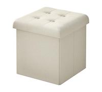WOLTU Tabouret de Rangement Pliant, Tabouret Cubique