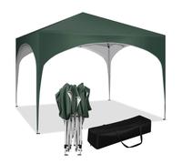 WOLTU Tente de Fête, Tonnelle de Jardin, Pavillon Pop-Up avec Toit en Demi-Cercle, Pliante pour Marché en Plein Air, Auvent Pliable Imperméable, Pare-Soleil avec Pieds Réglables,3x3m Vert