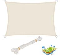 WOLTU Voile d’ombrage rectangulaire en polyester, protection contre le soleil avec protection UV pour jardin ou camping,4x5 m,