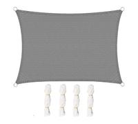 Voile d'ombrage rectangulaire WOLTU - Gris - 2x3m - Protection UV - Respirant