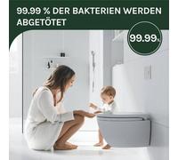 Woltu WS2586 siège de toilette Plastique Blanc Blanc