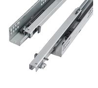 WOLWES Coulisse à Montage Inférieur 200-500 mm, Glissière pour Tiroir à Amortisseur, Rail à Deux Sections (Taille : 35cm/13.7in)