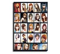 Womens Trendy Haircut Poster Styling Catalog