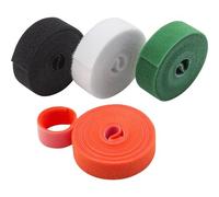 WONDAY 24 Rubans Scratch Velcro auto-agrippant de 2.50 m chacun, "Easy Scratch" pour usages intérieur et extérieur. Vendus en boite présentoir.