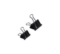 Wonday Boite De 12 Pinces Double Clip 51 Mm Ecartement 20 Mm Noir