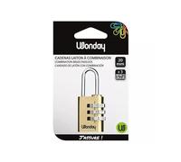 Cadenas à combinaison, en laiton, 20 mm