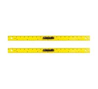 WONDAY Lot de 2 Règles à Tableau Plastique Recyclé Magnétique Incassable Graduée 1m Jaune