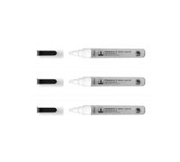 Wonday Lot De 3 Marqueurs Craie Liquide Pointe Ogive 4mm Blanc