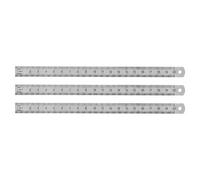 WONDAY Lot de 3 Reglets en métal 2 faces flexible 20 cm
