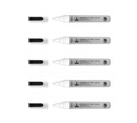 Wonday Lot De 5 Marqueurs Craie Liquide Pointe Ogive 4mm Blanc