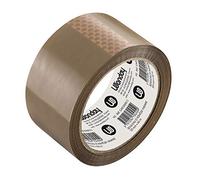WONDAY Rouleau Adhésif Havane 50mm x 66 m Marron pour emballer, fermer des cartons.