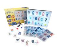 WONDEE Disney Boîte à lumière magique Stitch pour fille avec lettres, dessins, émoticônes et télécommande, décoration de chambre Stich, cadeaux originaux pour anniversaire, Noël et communion