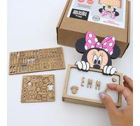 WONDEE Disney Lampe Minnie Mouse Personnalisable avec Nom et Dessins, Veilleuse Minnie Bébé et Enfant Personnalisée - Deco Chambre Bebe, Disney Cadeau Fille, Bapteme et Bebe Naissance Personnalisé