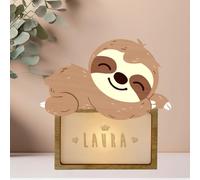 WONDEE Lampe Veilleuse Bébé Personnalisée et Veilleuse Enfant Personnalisée Ours - Accesoire Cadeau Bebe naissance personnalisé Garcon et Fille, Cadeau Bapteme Fille et Garcon (comprend câble USBC)