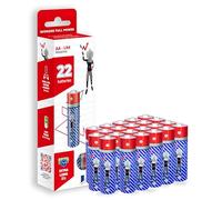 Wonder Full Energy - Lot de 22 Piles Alcalines AA LR6 1.5V - Piles Haute Performance - Longue Durée, sans Fuite - Idéal pour Jouets, Télécommandes, Lampes, Pendules, Appareils Électroniques