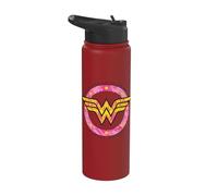 Wonder Woman 80th Truth, Compassion, Strength Flying Logo Stainless Steel Insulated Water Bottle
