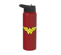 Wonder Woman Logo Distressed Stainless Steel Insulated Water Bottle