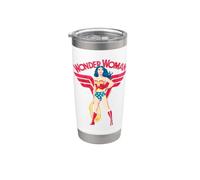 Wonder Woman Sparkle Gobelet isotherme en acier inoxydable double paroi