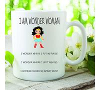 Wonder Woman Tasse Drôle | Nouveauté Excentrique Cadeaux Fête des Mères Cadeau Maman Super Héros Meilleur Ami Présent (WSDMUG554)